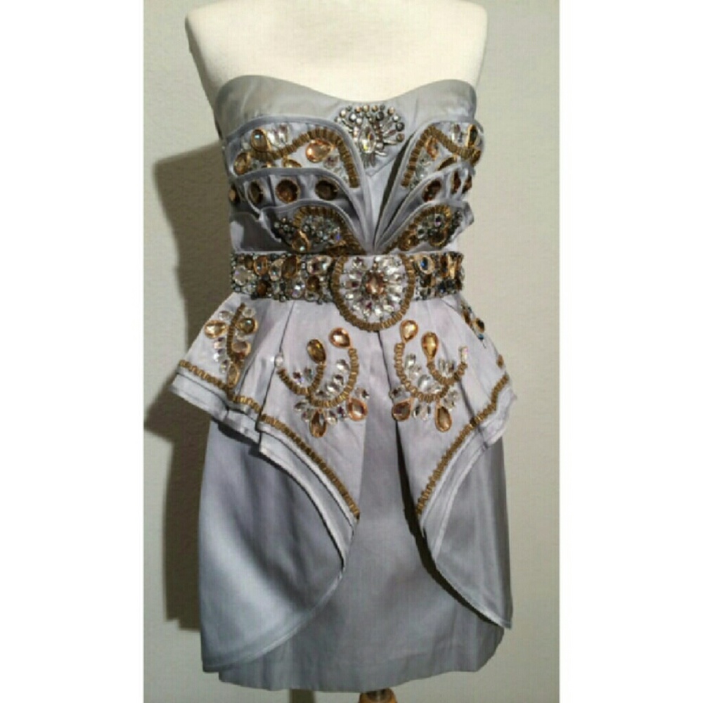 Nwt Temperley london beaded cocktail mini Corry dress 6